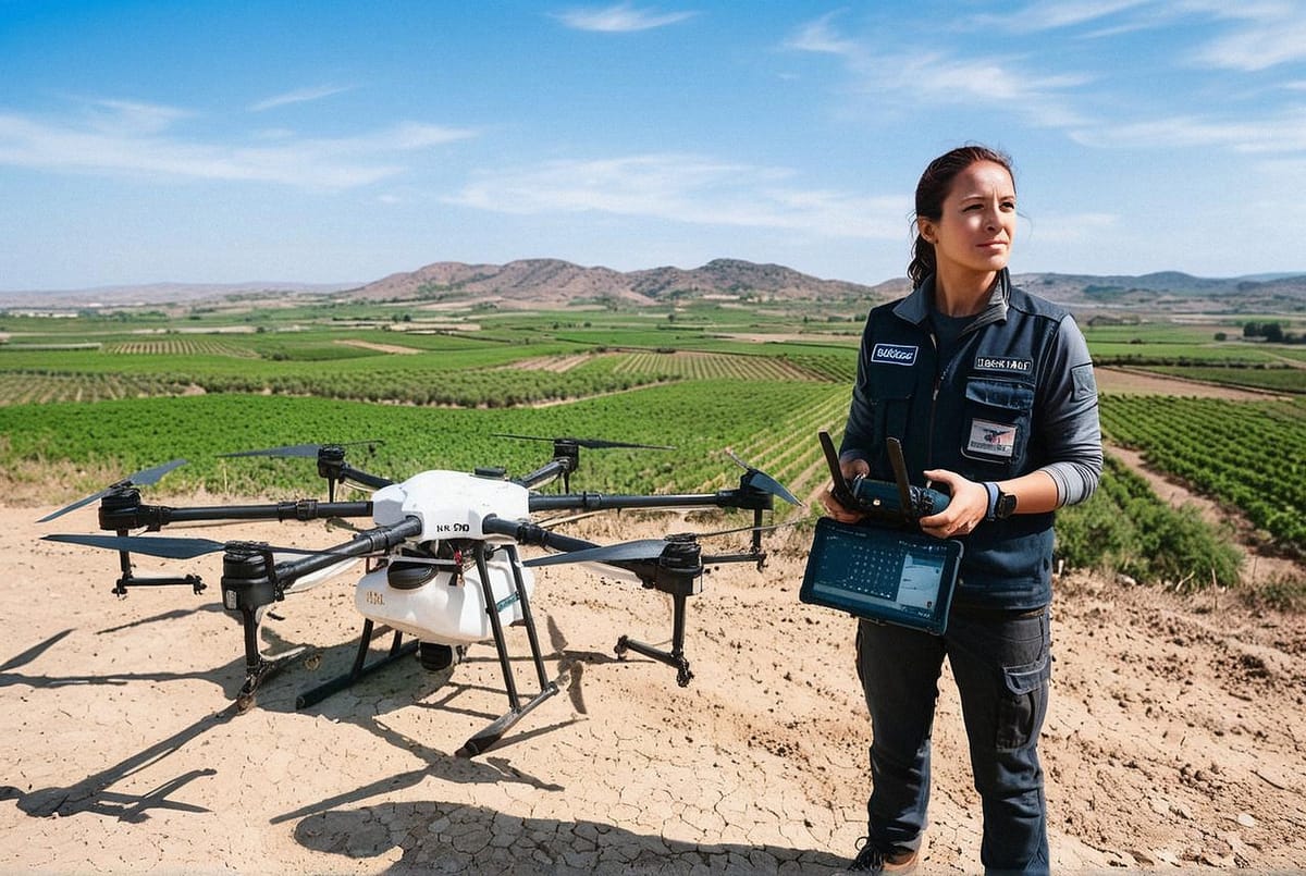 Formación y licencias para pilotar un dron agrícola
