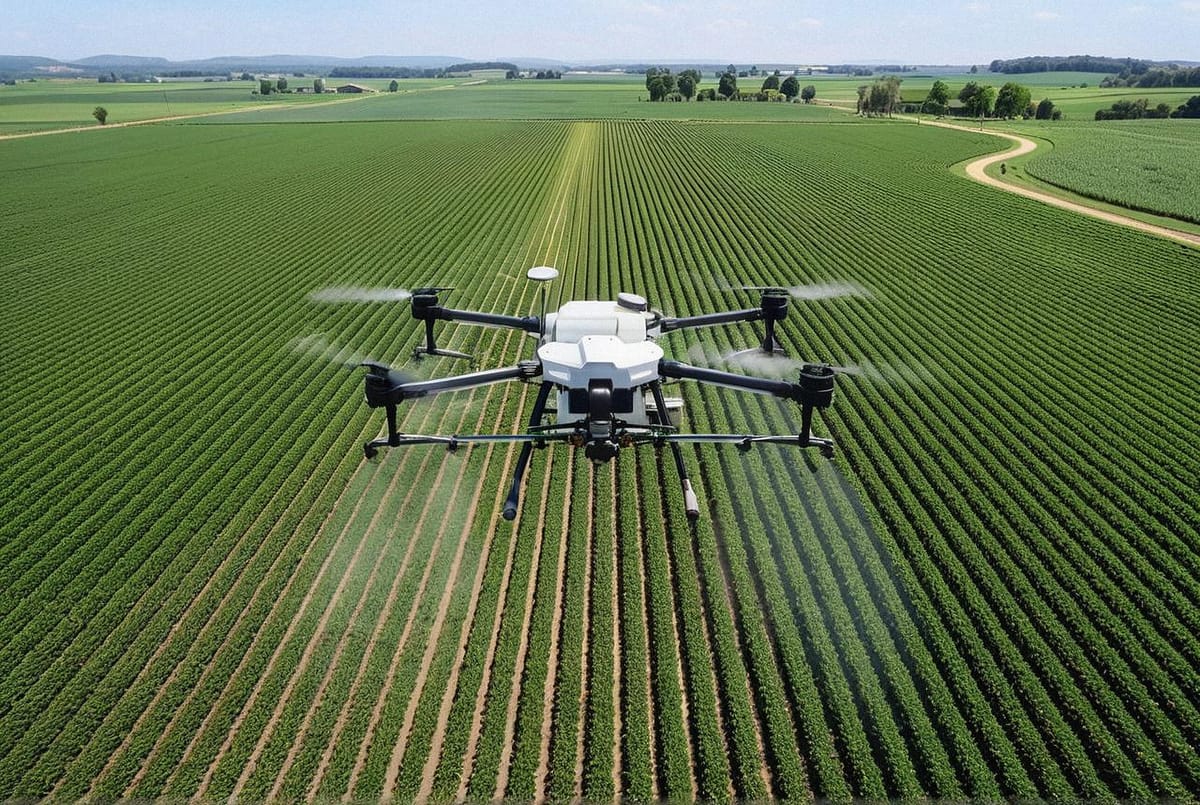 RTK y precisión centimétrica en el dron agrícola